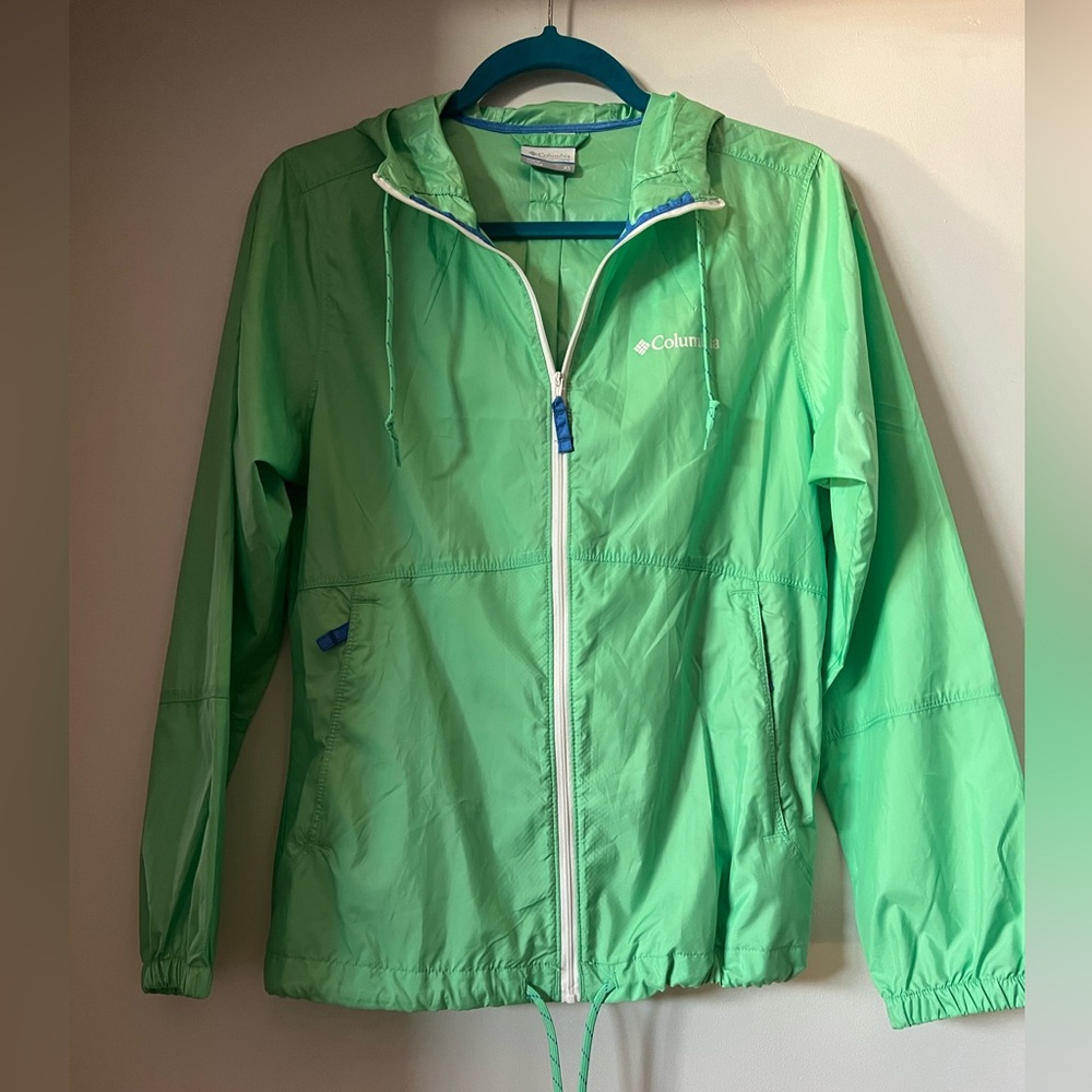 Columbia Mint Green Hooded Jacket